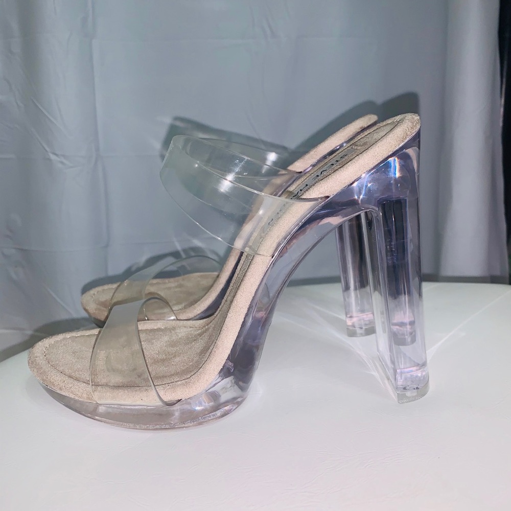 Steve Madden Glassy Clear Heels